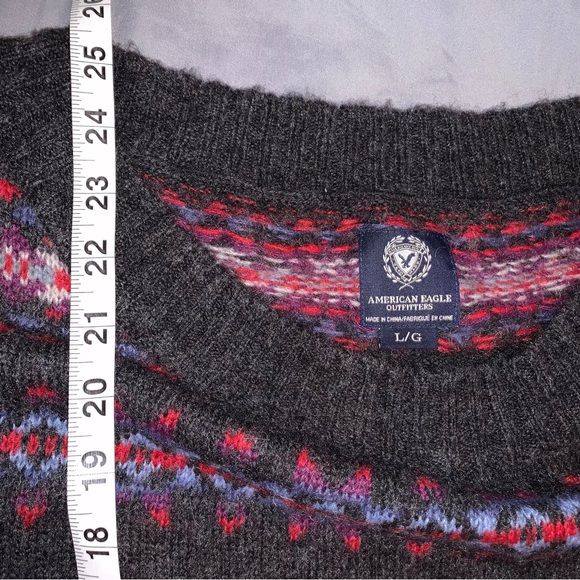 wool/acrylic/mohair ~fair isle sweater - Picture 2 of 5